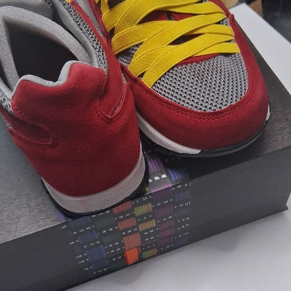 bernie mev. Red and Yellow Women's Sneakers - Picture 4 of 5